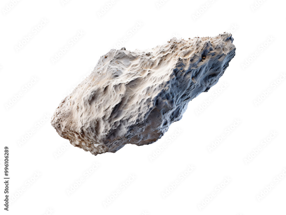 a rock with a white surface a rock with a white surface