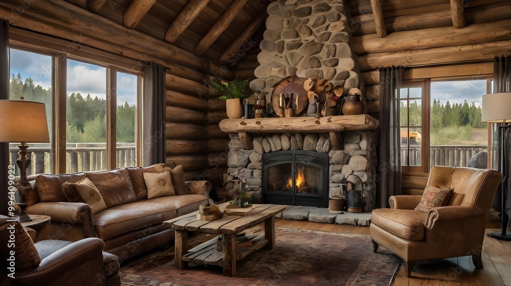 interior design of a rustic log cabin interior design of a rustic log cabin