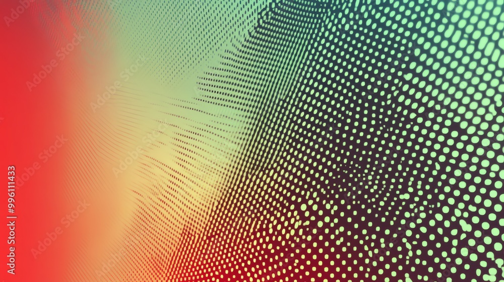 Abstract red, green and yellow dotted pattern on a black background. Abstract red, green and yellow dotted pattern on a black background.