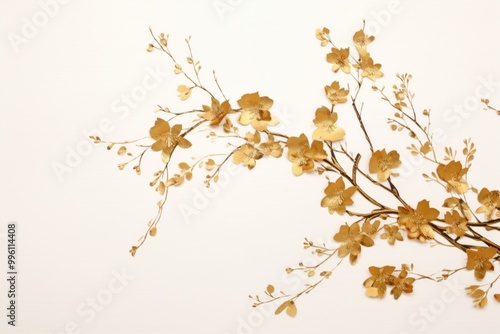 Floral flower plant gold.