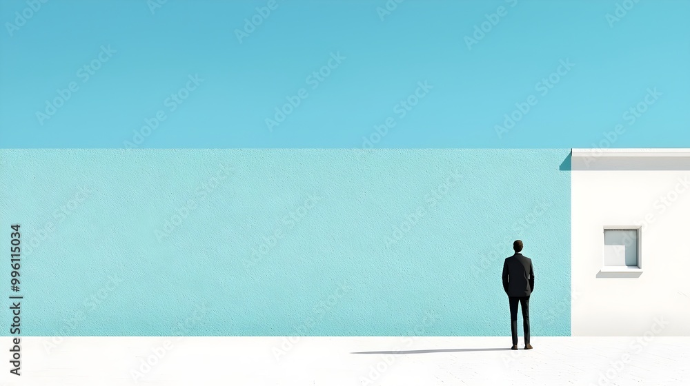 Lonely Figure in an Empty Street - A Powerful Illustration of Social Isolation and Community Detachment Depicted in Muted Tones Evoking Deep Emotional Disconnection Lonely Figure in an Empty Street - A Powerful Illustration of Social Isolation and Community Detachment Depicted in Muted Tones Evoking Deep Emotional Disconnection