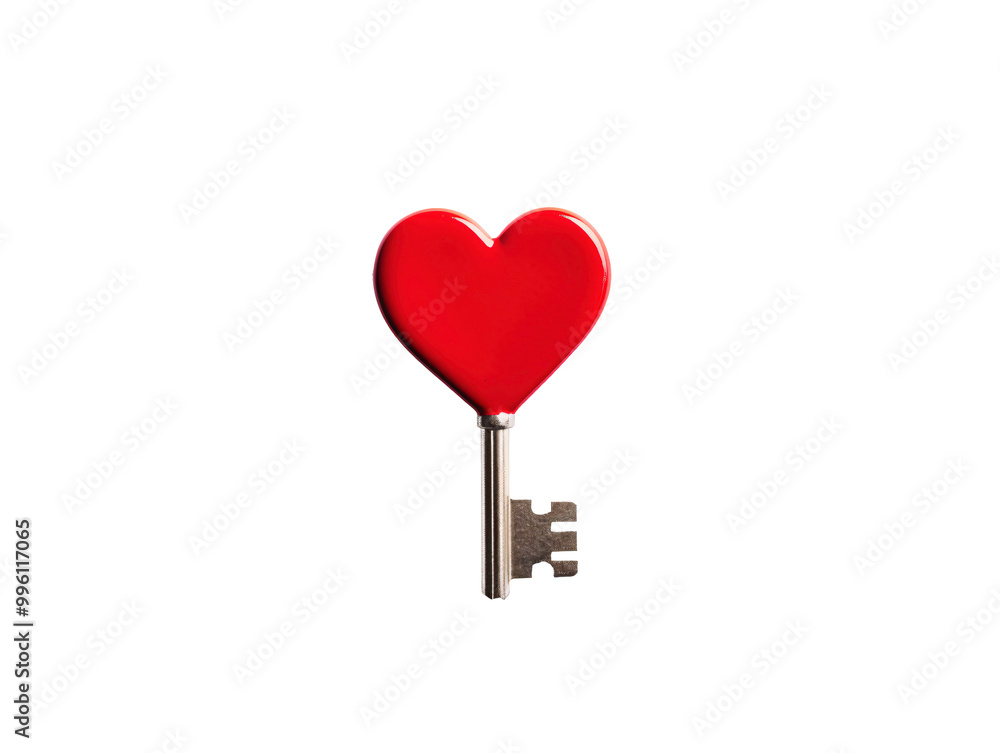 a red heart shaped key a red heart shaped key