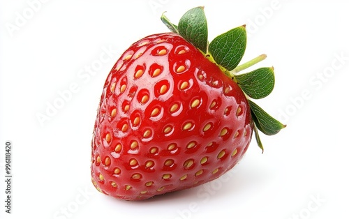 Strawberry on white background