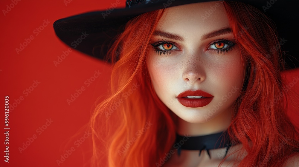 Dark Fantasy Demon Cosplay with Horns and Gothic Aesthetic in Red and Black Dark Fantasy Demon Cosplay with Horns and Gothic Aesthetic in Red and Black