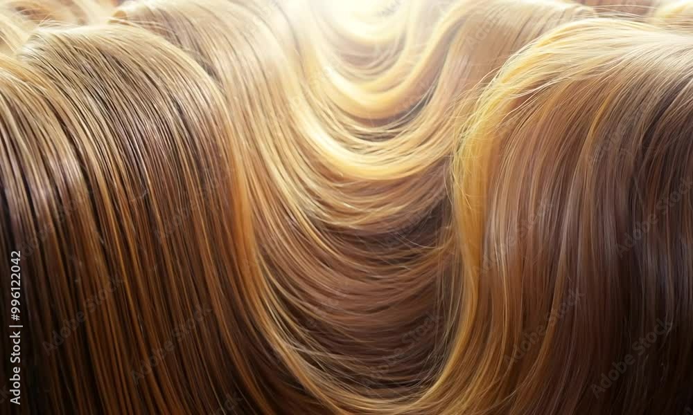 Abstract background of flowing strands of long, light-colored hair Abstract background of flowing strands of long, light-colored hair
