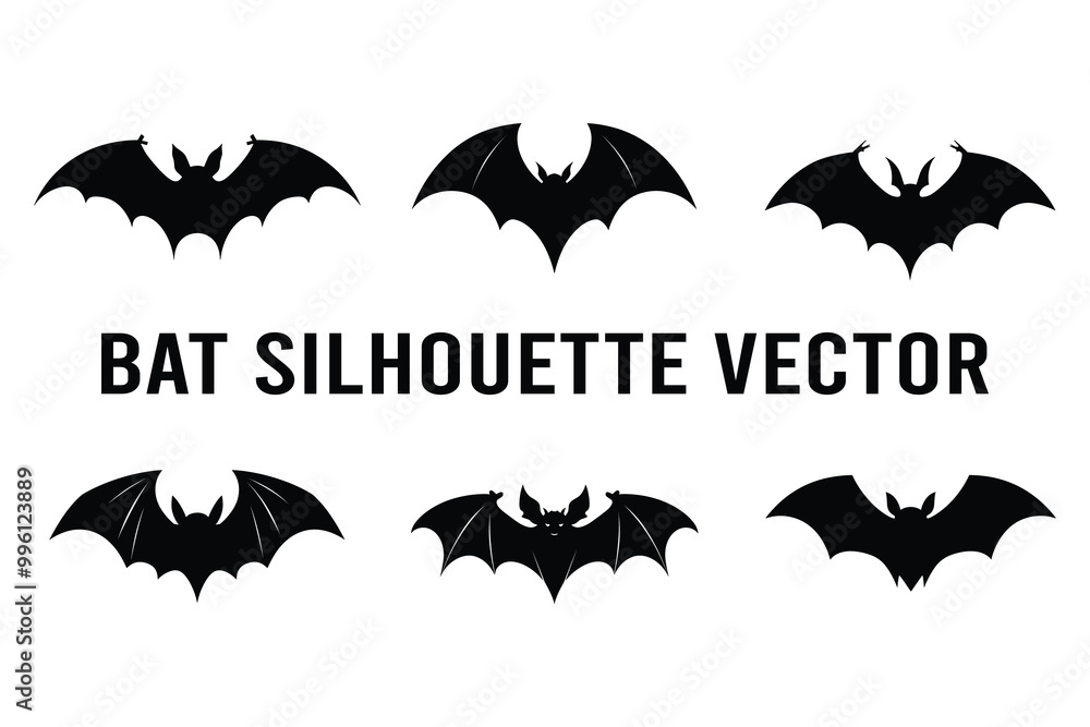Bat silhouette vector
Bat silhouette vector