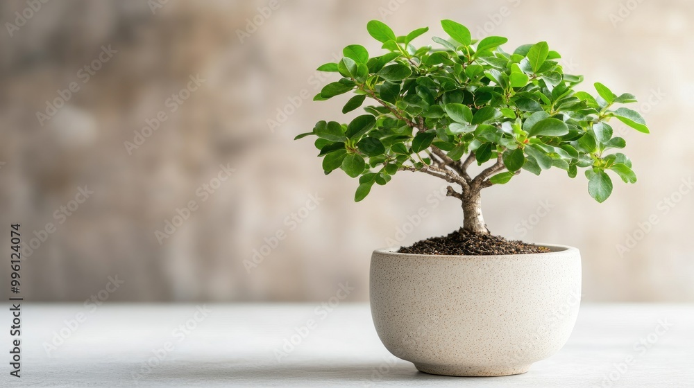 A small, vibrant bonsai tree displayed in a minimalist pot against a neutral background, emphasizing its natural beauty and intricate foliage. A small, vibrant bonsai tree displayed in a minimalist pot against a neutral background, emphasizing its natural beauty and intricate foliage.