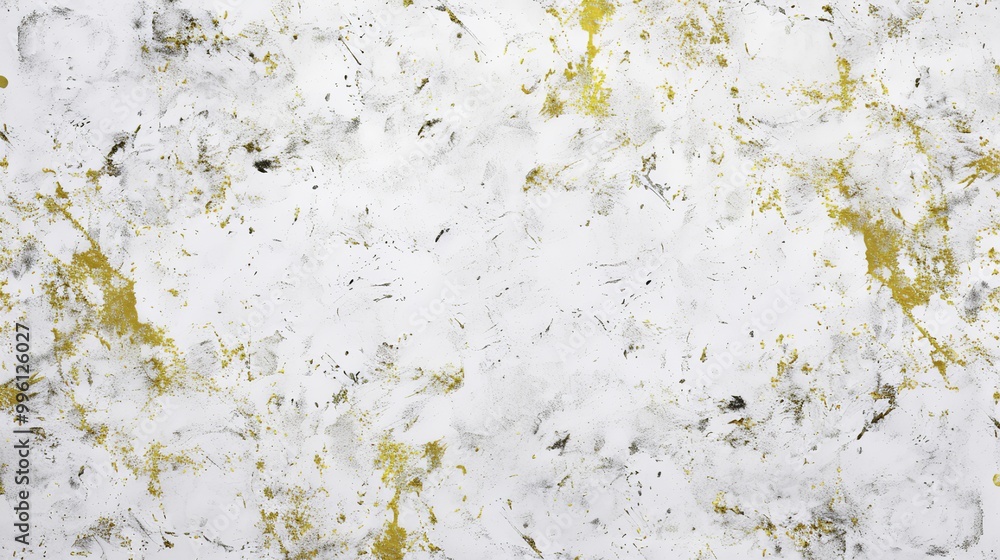 Obraz premium Artistic watercolor speckles on white background, detailed texture and subtle shadows, top view aesthetic, professional natural lighting technique, high-quality stock image concept