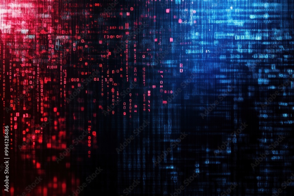 Light effect background digital binary. Light effect background digital binary.
