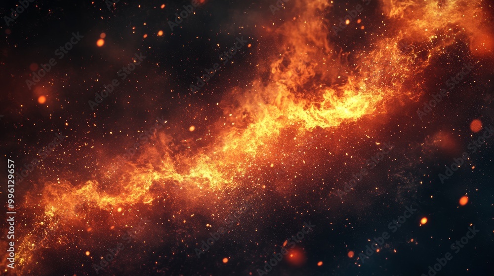 Fototapeta premium A design template featuring a fiery flame, perfect for creating visuals.