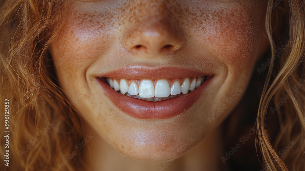 Smiling with white teeth. Macro shot. Close-up Smiling with white teeth. Macro shot. Close-up