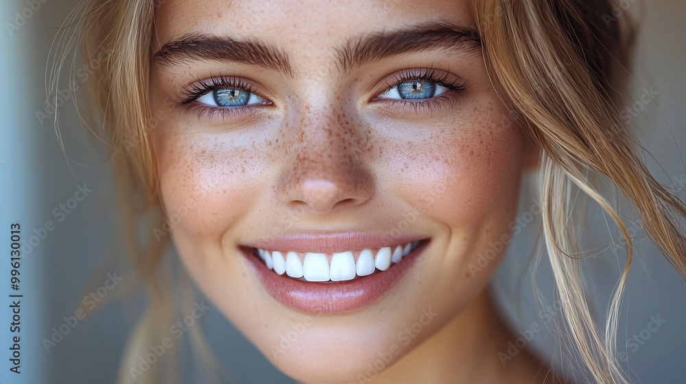 Smiling with white teeth. Macro shot. Close-up Smiling with white teeth. Macro shot. Close-up