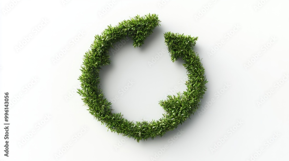 A circular arrow indicating repetition or recycling, isolated on a white background A circular arrow indicating repetition or recycling, isolated on a white background