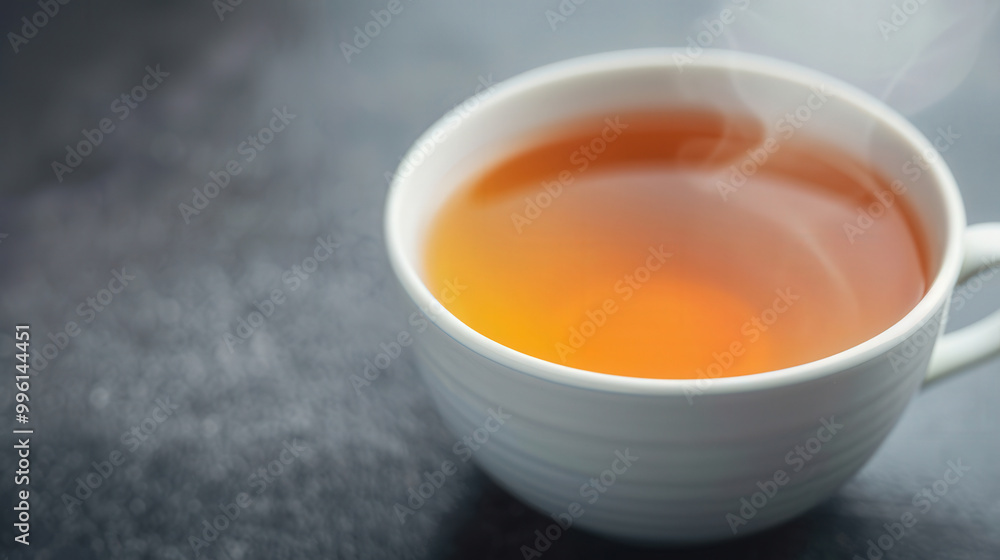 Serene Tea Experience, a close-up view of a steaming cup of tea exuding warmth, inviting tranquility and relaxation, perfect for moments of reflection and peace. Serene Tea Experience, a close-up view of a steaming cup of tea exuding warmth, inviting tranquility and relaxation, perfect for moments of reflection and peace.