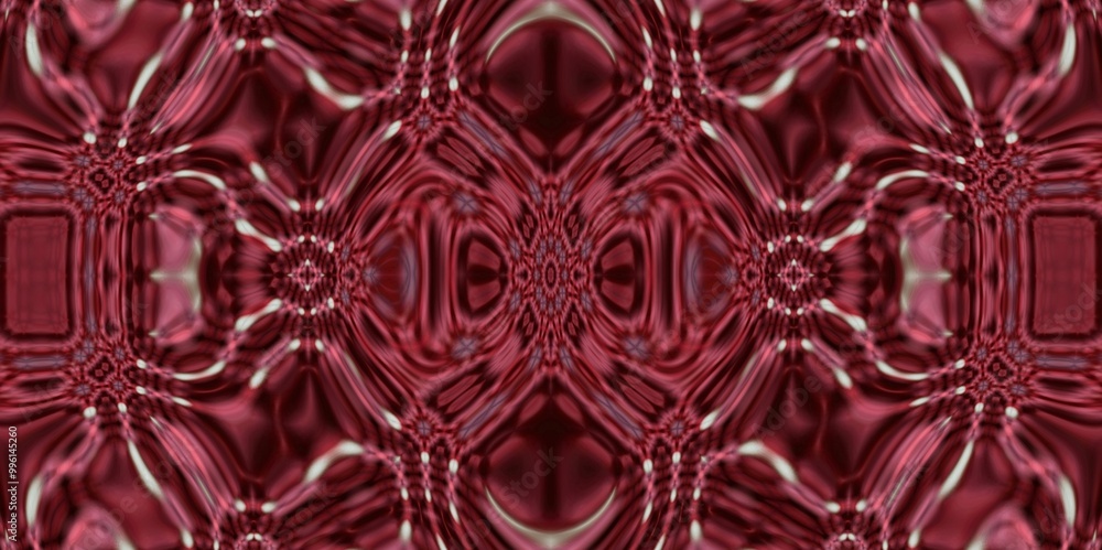 Abstract Kaleidoscope Geometry Psychedelic Art Pink Red Black White Pattern Background Abstract Kaleidoscope Geometry Psychedelic Art Pink Red Black White Pattern Background