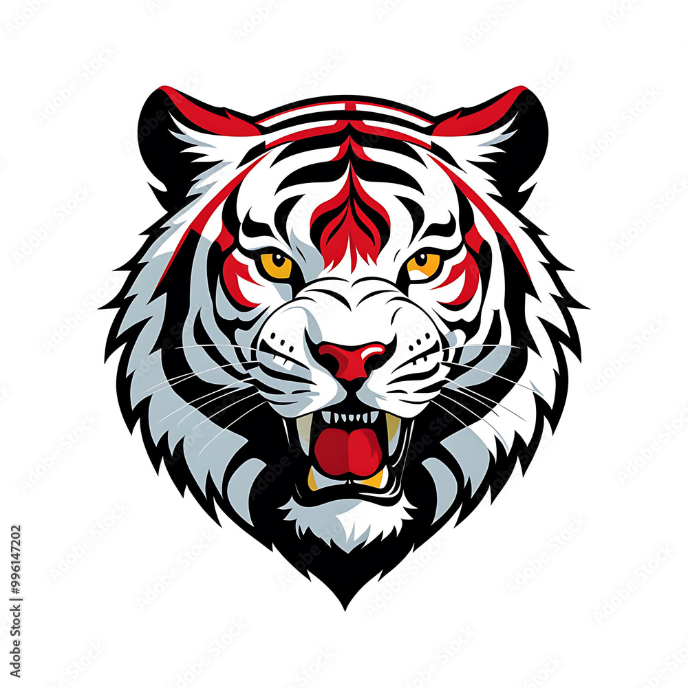Angry tiger face Angry tiger face