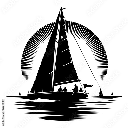 sailboat in the sea
