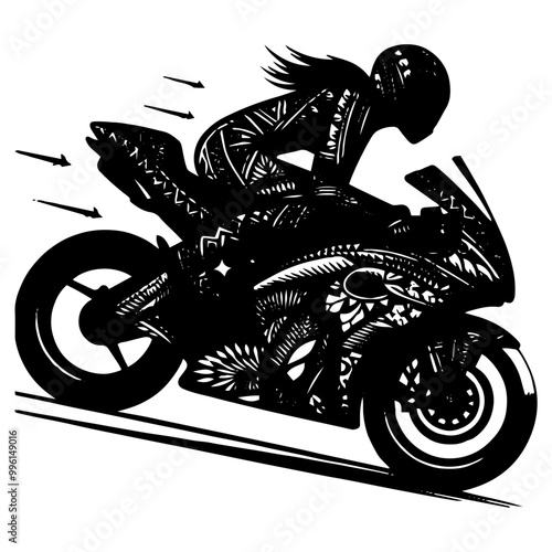 silhouette of a motorcycle