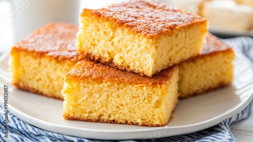 Enjoy a delicious and moist cornbread made with plant-based ingredients like almond milk and vegan butter.