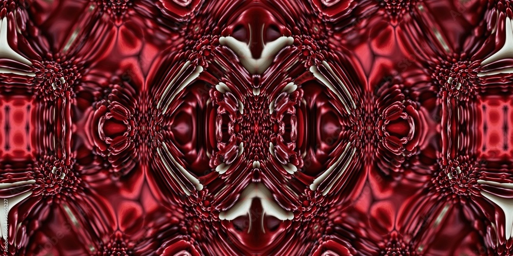 Abstract Kaleidoscope Geometry Psychedelic Art Pink Red Black White Pattern Background Abstract Kaleidoscope Geometry Psychedelic Art Pink Red Black White Pattern Background