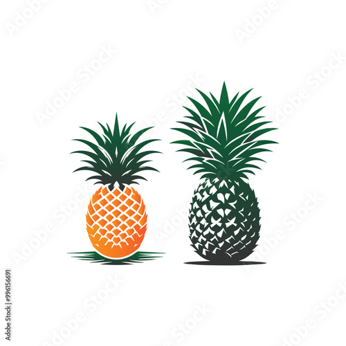 pineapple and strawberries