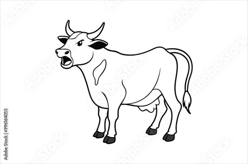 cow vector, icon vector illustration, cow silhouette of a cow isolated on a white background, eps, png, svg, vector, 