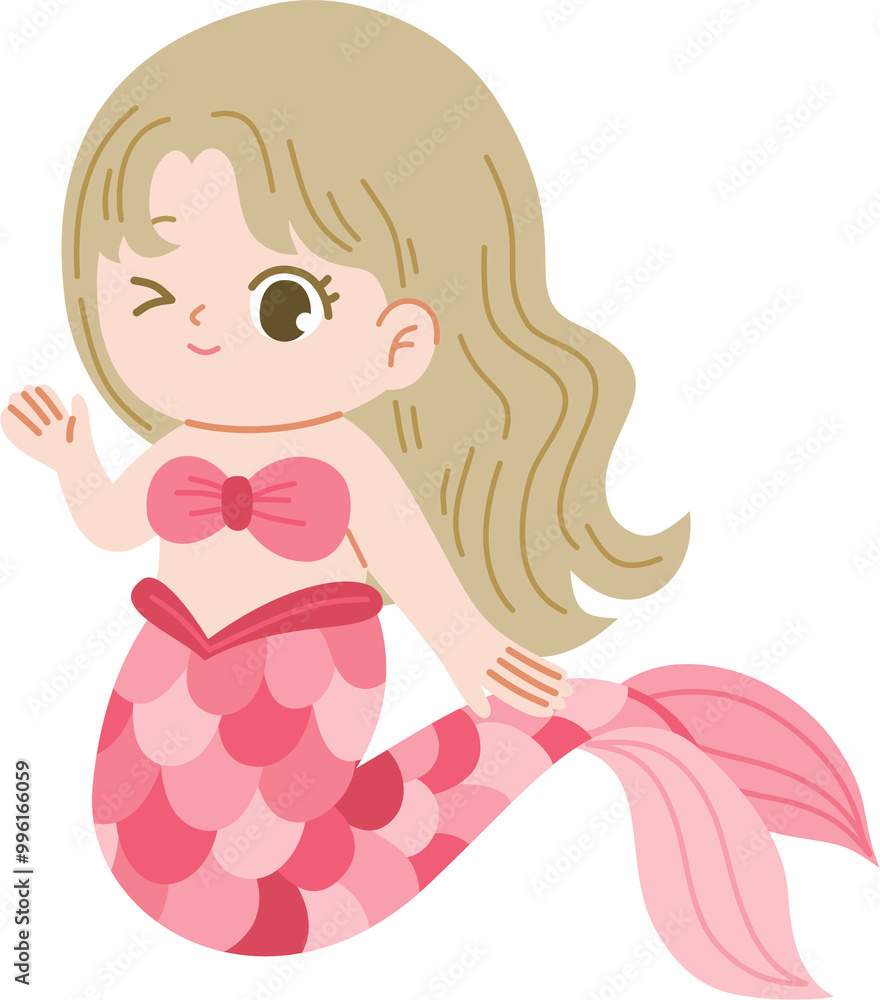 cute mermaid character for decoration cute mermaid character for decoration