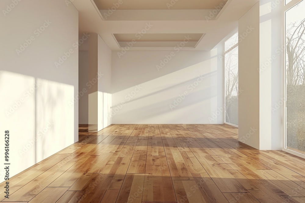Mid-century modern room interior design flooring hardwood. Mid-century modern room interior design flooring hardwood.