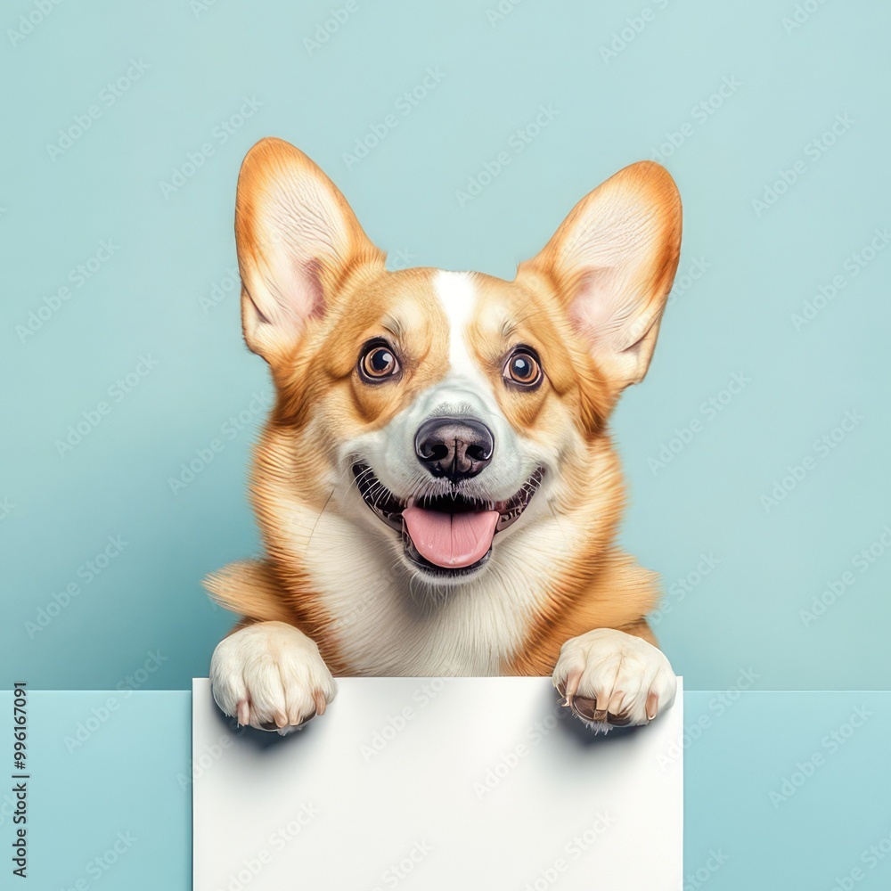 dog with blank board mockup dog with blank board mockup
