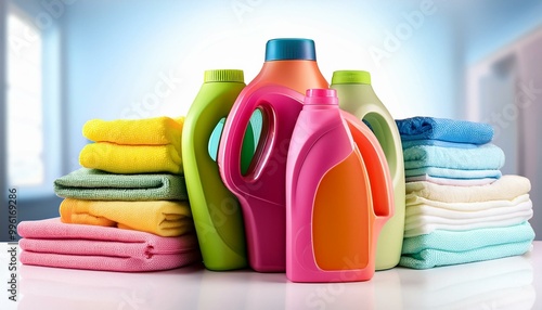 Beautifully colored and scented laundry detergent 
