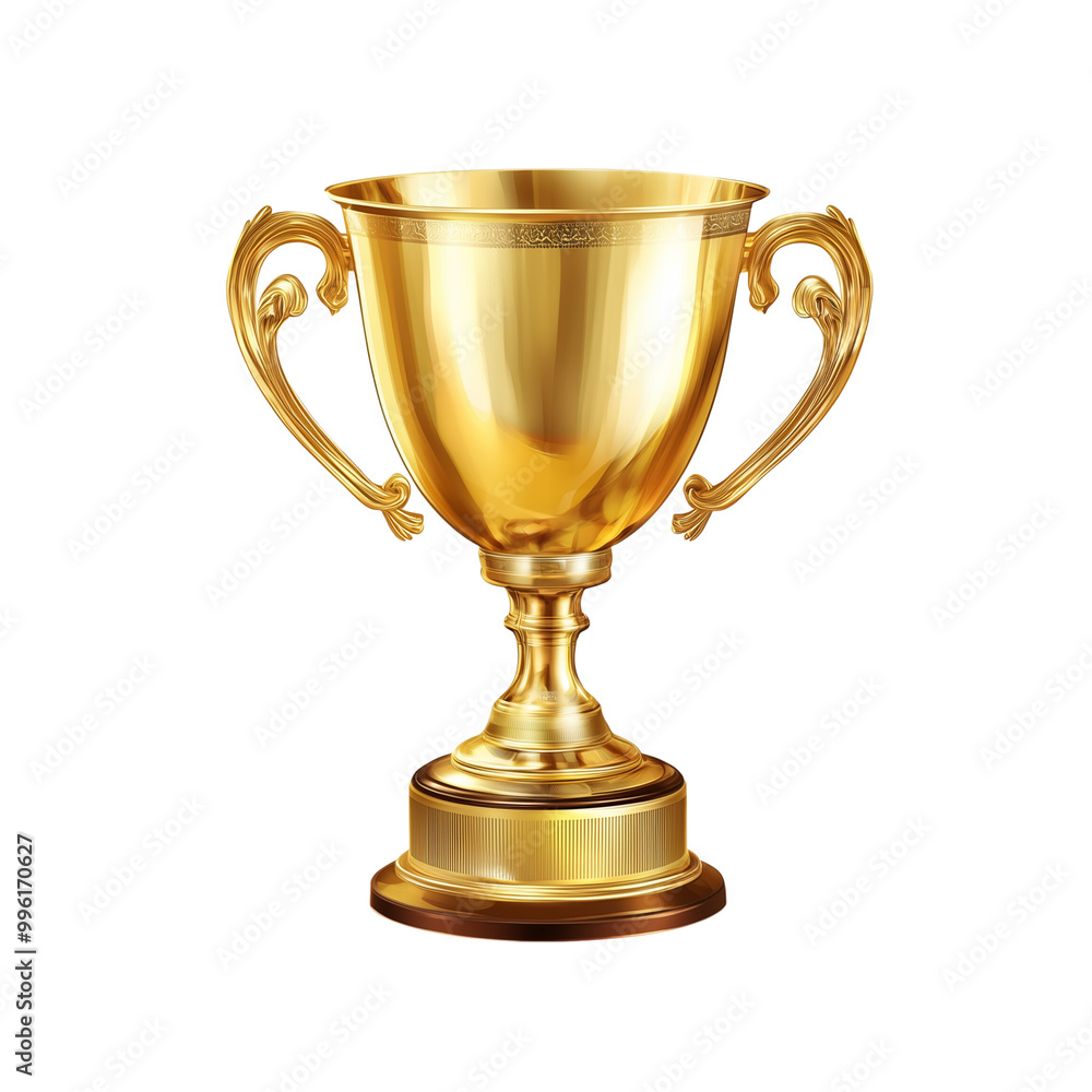 Champion golden trophy for winner.Success and achievement concept. Sport and cup award theme. Champion golden trophy for winner.Success and achievement concept. Sport and cup award theme.