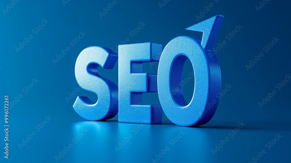 Bold Typography with SEO Focus and Arrow Design Bold Typography with SEO Focus and Arrow Design