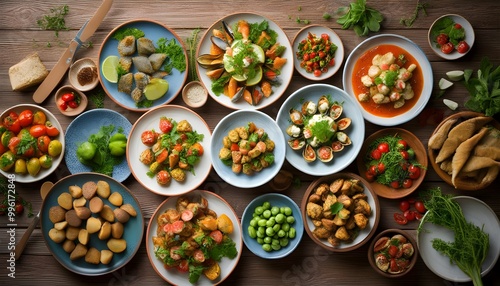 sophisticated seafood display in a modern restaurant showcased on film