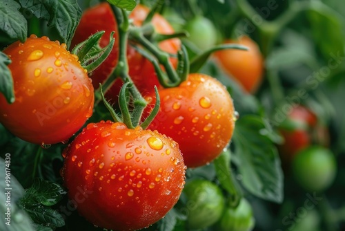 Harvesting Juicy Tomatoes Home Garden Food Photography Natural Light Close-up View Freshness