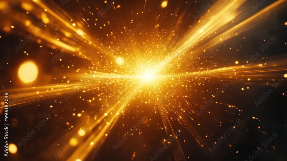 mesmerizing light burst in dark space brilliant gold and white beams radiate from central point anamorphic lens flare effect adds cinematic drama soft orange glow permeates scene mesmerizing light burst in dark space brilliant gold and white beams radiate from central point anamorphic lens flare effect adds cinematic drama soft orange glow permeates scene