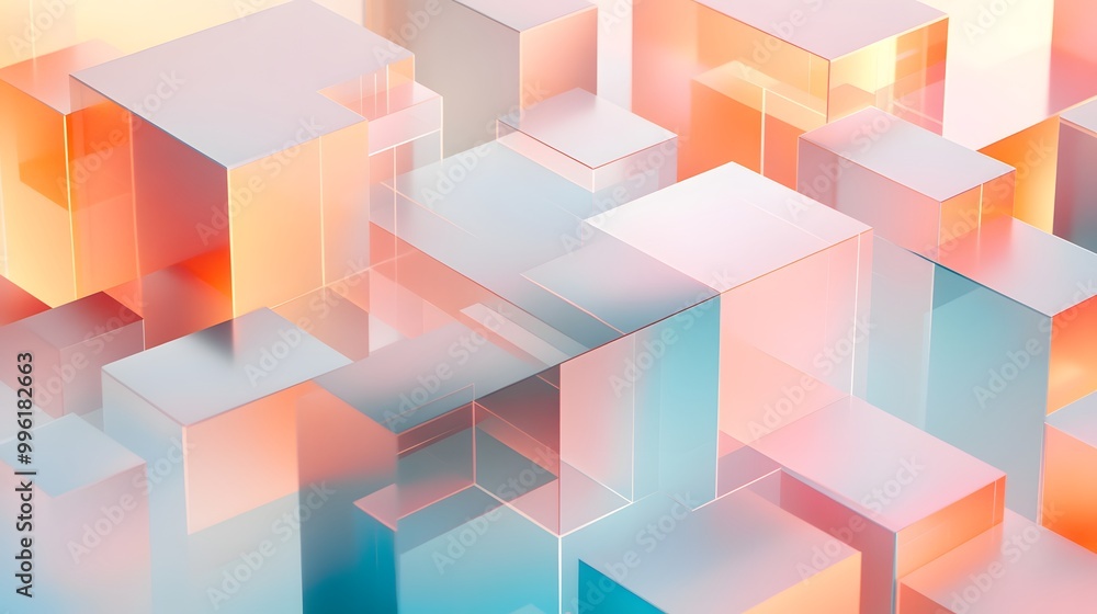 Layered tech elements forming depth on a smooth muted gradient backdrop Layered tech elements forming depth on a smooth muted gradient backdrop