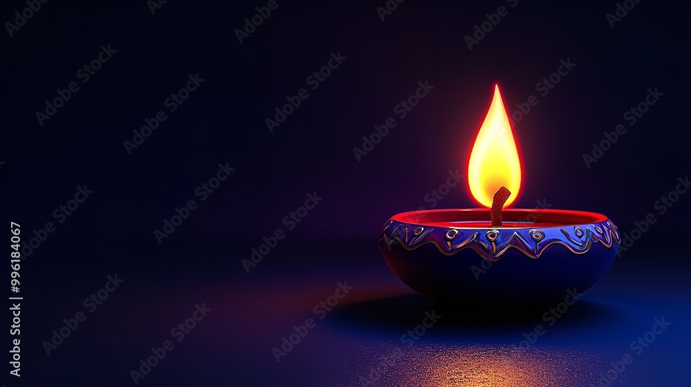 Diwali, Oil lamps on purple background Diwali, Oil lamps on purple background