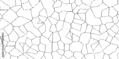Vintage Aged Stain Surface with Broken Glass Stroke Line and Distressed Paint Creating Grunge Overlay Effect for Decorative Background. Modern Geometric Mosaic Pattern Digital Art and Graphic design.