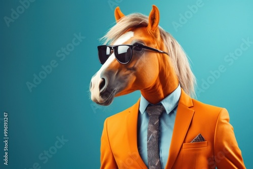 Fototapeta Naklejka Na Ścianę i Meble -  Horse glasses animal mammal.