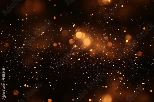 Seamless glitter vintage lights background. dark gold and black. de focused. , isolated on white background, , copy space for text,