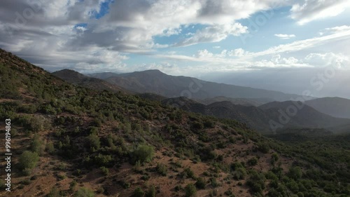 Aerial Journey Over Peak Isk Waklim : Agadir's Mountain Forests, Morocco photo