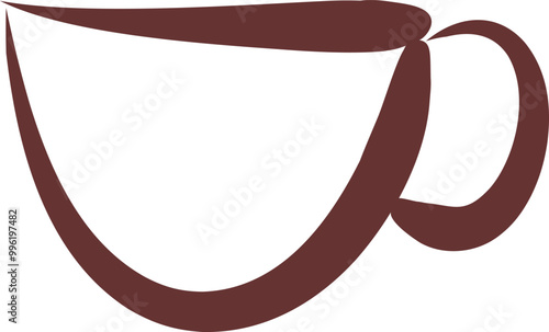 The coffee cup logo icon 