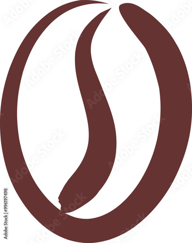 The coffee bean logo icon 
