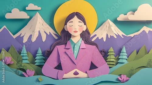 A tranquil scene featuring ...