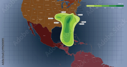 Hurricane Helene expected path way. rain intensity statistics. Hurricane Helene approaching the Gulf of Mexico.