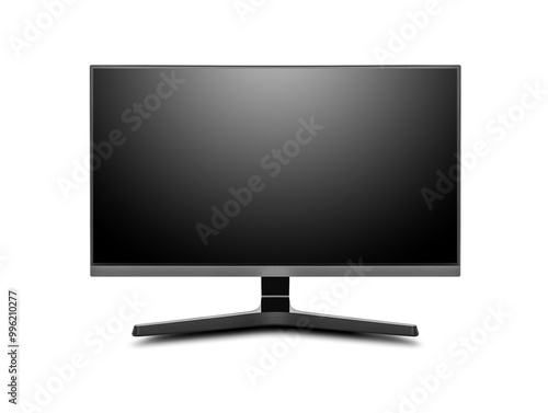 Obraz na płótnie Modern computer monitor isolated on white background. w salonie