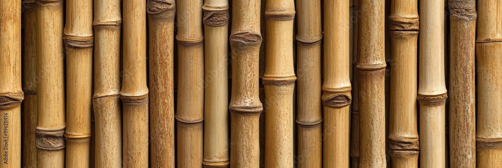 Fototapeta premium Seamless Bamboo Stalk Pattern Background