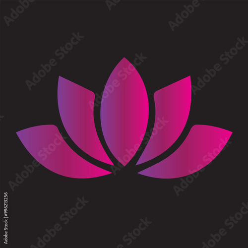 Lotus is a graphic design element with the ability to change color and size. For the design of posters, advertising texts, logos and social networks. Frames for photos, greeting cards, invitations, 