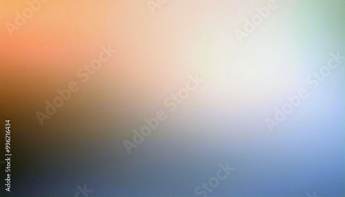 Abstract Blurred Gradient Background in Hues of Orange, White and Blue