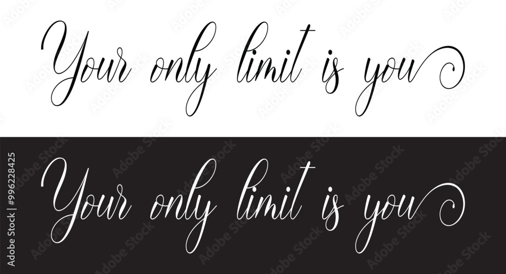 You are your only limit lettering phrase black color modern calligraphy. Goals suck System matters motivational poster for gym, textile, prints. Discipline inspirational poster in eps 10. You are your only limit lettering phrase black color modern calligraphy. Goals suck System matters motivational poster for gym, textile, prints. Discipline inspirational poster in eps 10.
